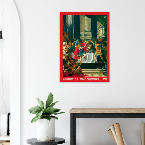 1705 Alexander the Great historical print on Jimik Design: dramatic father-son scene, vintage giclée wall art.
