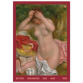 1893 bather arranging her hair print on Jimik Design: graceful figure in serene pose, vintage giclée home decor.