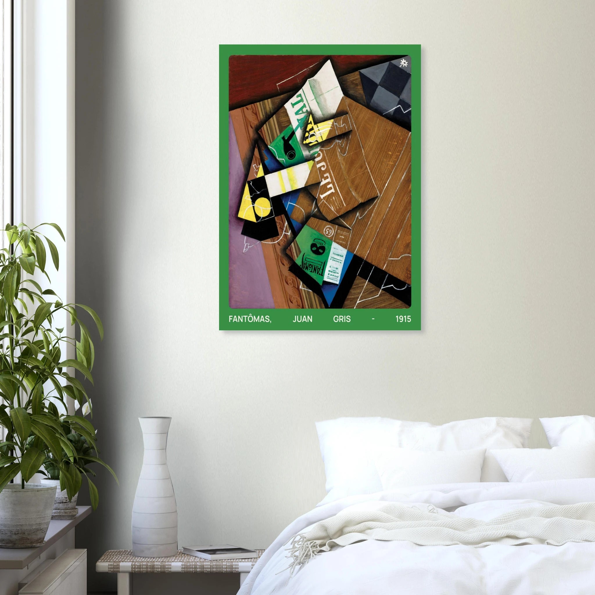 1915 Fantômas mystery art print from Jimik Design: enigmatic figure illustration, premium vintage giclée wall decor.