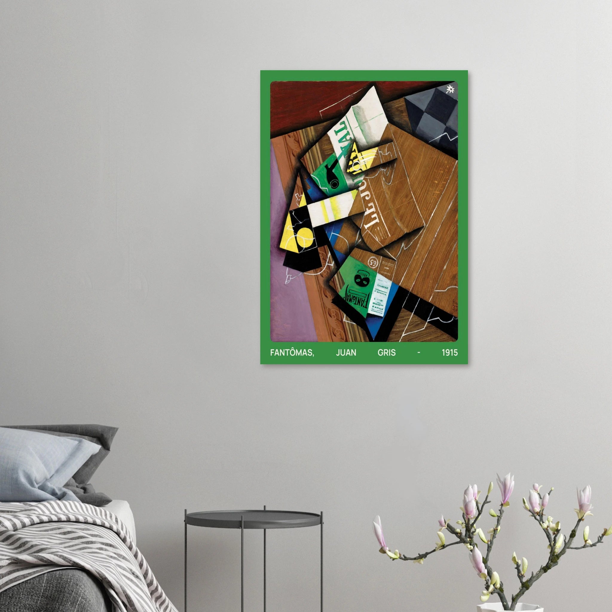 1915 Fantômas mystery art print from Jimik Design: enigmatic figure illustration, premium vintage giclée wall decor.
